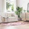 Long pile rug NAVARRA dusty pink 120x170 cm polyester