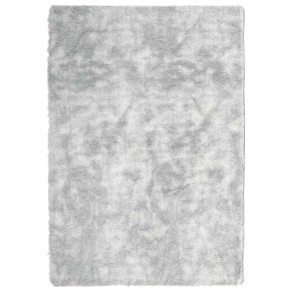 Ryamatta med lång lugg NAVARRA ljusgrå 120x170 cm polyester