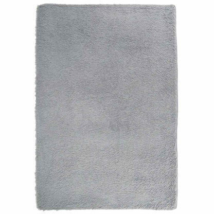 Long pile rug NAVARRA silver grey 120x170 cm polyester