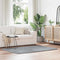 Long pile rug NAVARRA silver grey 120x170 cm polyester