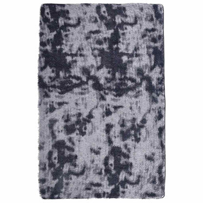 Long pile rug NAVARRA dark grey 130x200 cm polyester