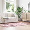 Long pile rug NAVARRA dusty pink 130x200 cm polyester