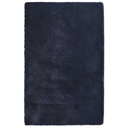 Long pile rug NAVARRA navy blue 130x200 cm polyester