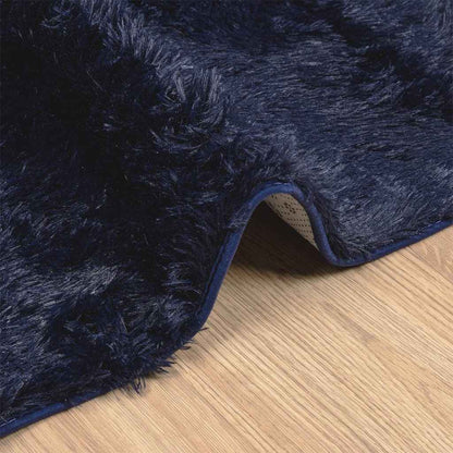 Long pile rug NAVARRA navy blue 130x200 cm polyester