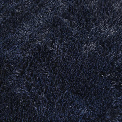 Long pile rug NAVARRA navy blue 130x200 cm polyester
