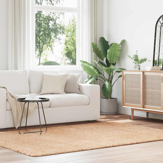 Long pile rug NAVARRA beige 160x230 cm polyester