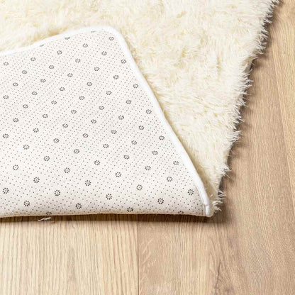Long pile rug NAVARRA cream white 160x230 cm polyester