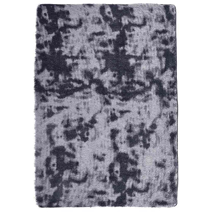 Long pile rug NAVARRA dark grey 160x230 cm polyester