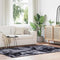 Long pile rug NAVARRA dark grey 160x230 cm polyester