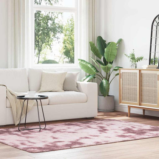 Long pile rug NAVARRA dusty pink 160x230 cm polyester
