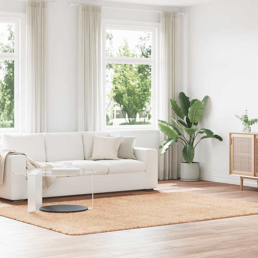 Long pile rug NAVARRA beige 200x290 cm polyester