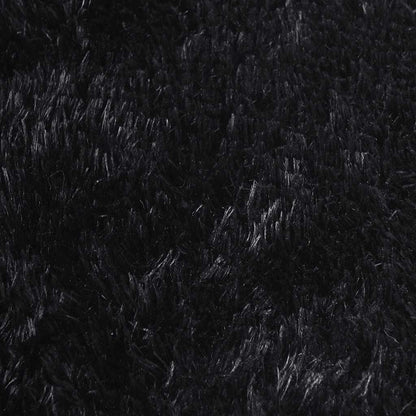 Ryamatta med lång lugg NAVARRA svart 200x290 cm polyester