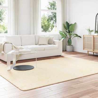 Long pile rug NAVARRA cream 200x290 cm polyester