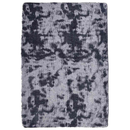 Long pile rug NAVARRA dark grey 200x290 cm polyester