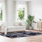 Long pile rug NAVARRA dark grey 200x290 cm polyester