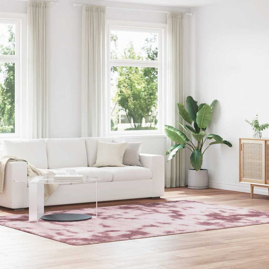 Long pile rug NAVARRA dusty pink 200x290 cm polyester