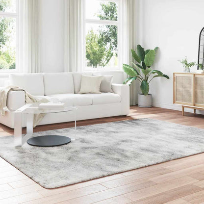 Long pile rug NAVARRA light grey 200x290 cm polyester