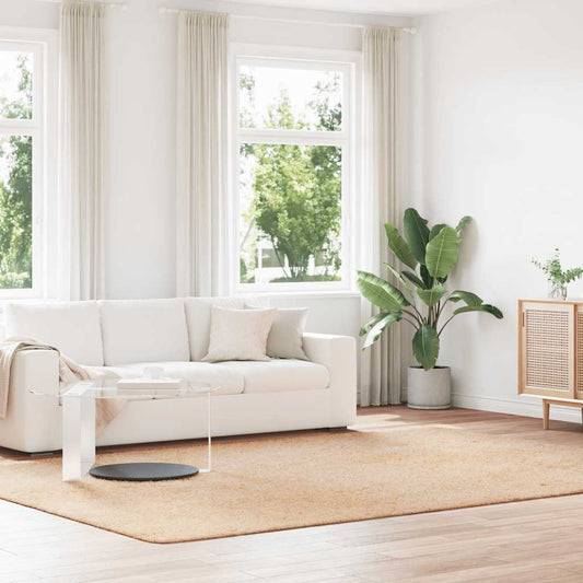 Long pile rug NAVARRA beige 240x340 cm polyester