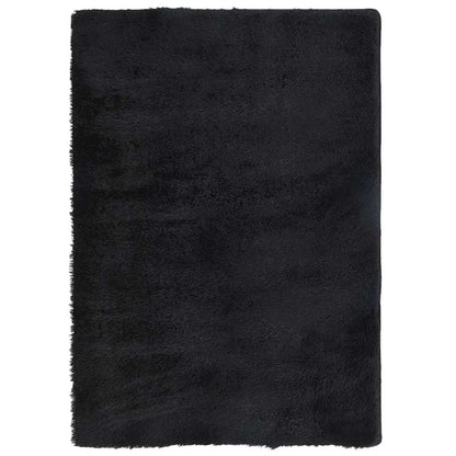 Ryamatta med lång lugg NAVARRA svart 240x340 cm polyester