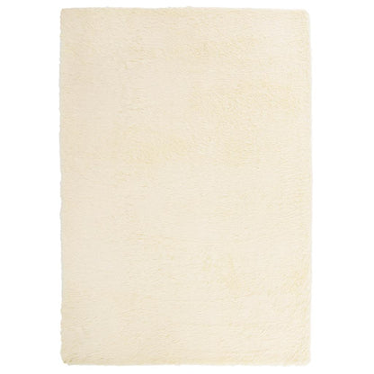 Long pile rug NAVARRA cream white 240x340 cm polyester