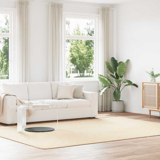 Long pile rug NAVARRA cream white 240x340 cm polyester