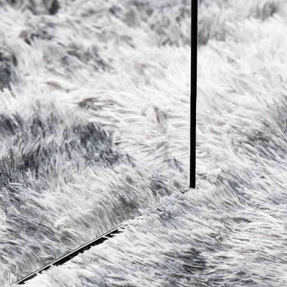 Long pile rug NAVARRA light grey 240x340 cm polyester