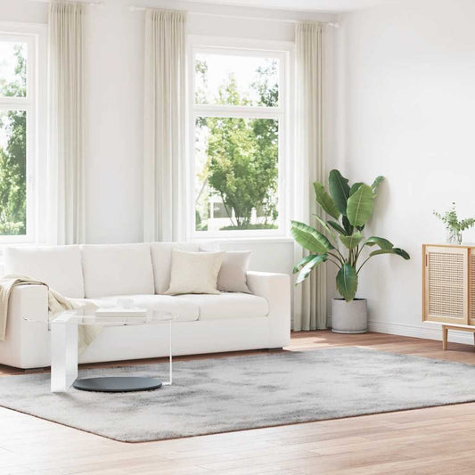 Long pile rug NAVARRA light grey 240x340 cm polyester