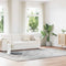 Long pile rug NAVARRA light grey 240x340 cm polyester