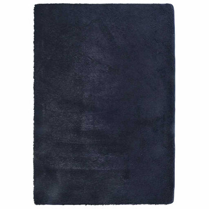 Long pile rug NAVARRA navy blue 240x340 cm polyester