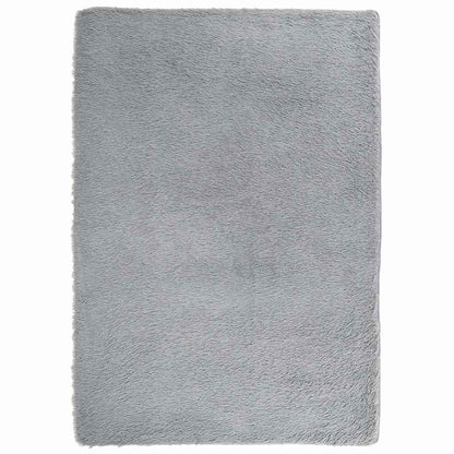 Ryamatta med lång lugg NAVARRA silvergrå 240x340 cm polyester