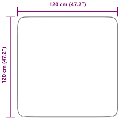 Long pile rug NAVARRA cream white 120x120 cm polyester