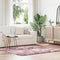 Long pile rug NAVARRA dusty pink 160x160 cm polyester
