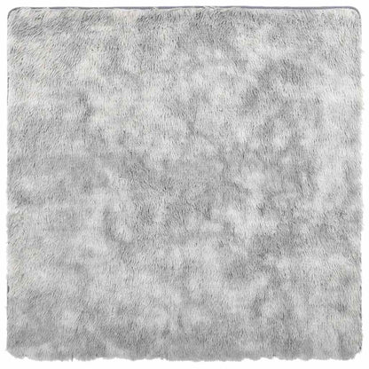 Long pile rug NAVARRA light grey 160x160 cm polyester