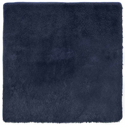 Long pile rug NAVARRA navy blue 160x160 cm polyester