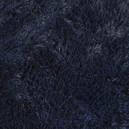Long pile rug NAVARRA navy blue 160x160 cm polyester
