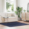 Long pile rug NAVARRA navy blue 160x160 cm polyester