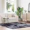 Long pile rug NAVARRA dark grey 200x200 cm polyester