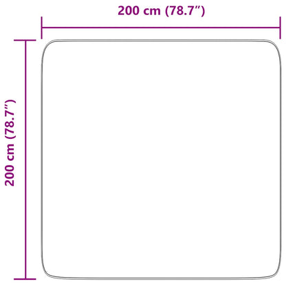 Long pile rug NAVARRA light grey 200x200 cm polyester