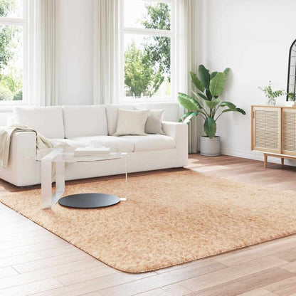 Long pile rug NAVARRA beige 240x240 cm polyester