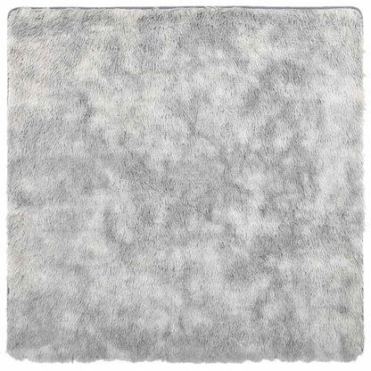 Long pile rug NAVARRA light grey 240x240 cm polyester