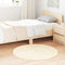 Long pile rug NAVARRA cream 100x100 cm polyester