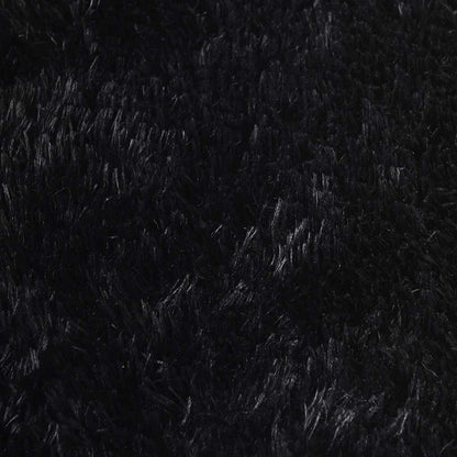 Long pile rug NAVARRA black 240x240 cm polyester