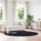 Long pile rug NAVARRA black 240x240 cm polyester