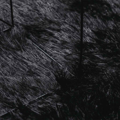 Long pile rug NAVARRA black 300x200 cm polyester