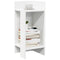 Side table 2 pcs with shelf white 25.5x27x60 cm