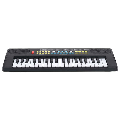 Piano elektriskt tangentbord 37 tangenter och mikrofon för barn