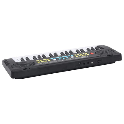 Piano elektriskt tangentbord 37 tangenter och mikrofon för barn