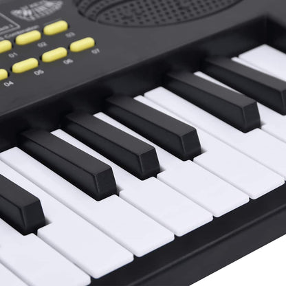 Piano elektriskt tangentbord 37 tangenter och mikrofon för barn