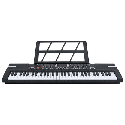 Piano elektriskt tangentbord 61 tangenter och notställ för barn