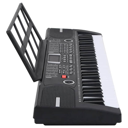 Piano elektriskt tangentbord 61 tangenter och notställ för barn